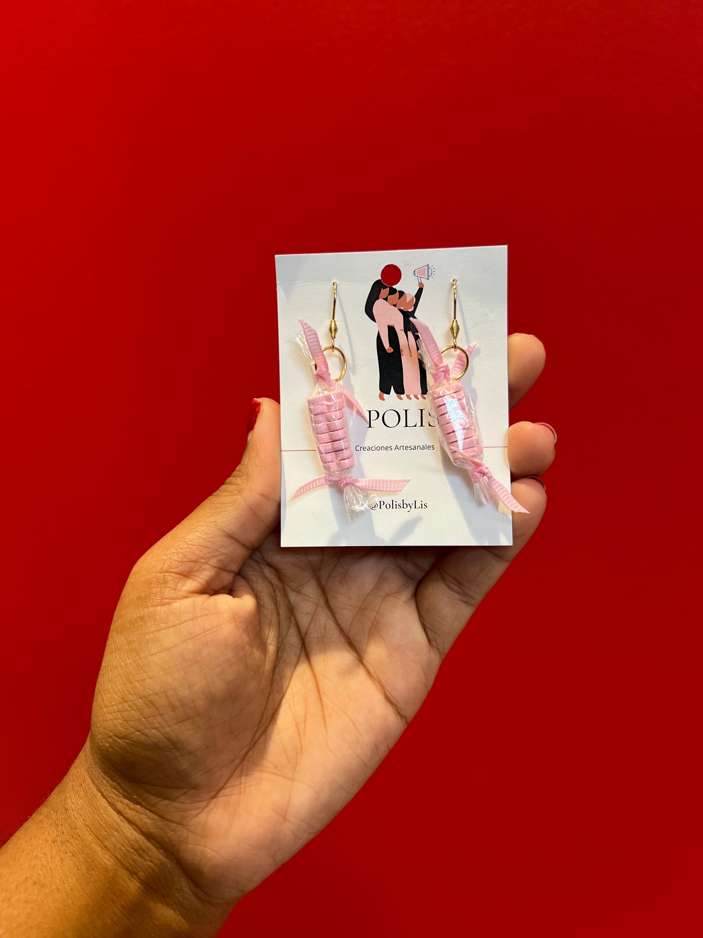 Dulzura earrings (mentos de corazón)