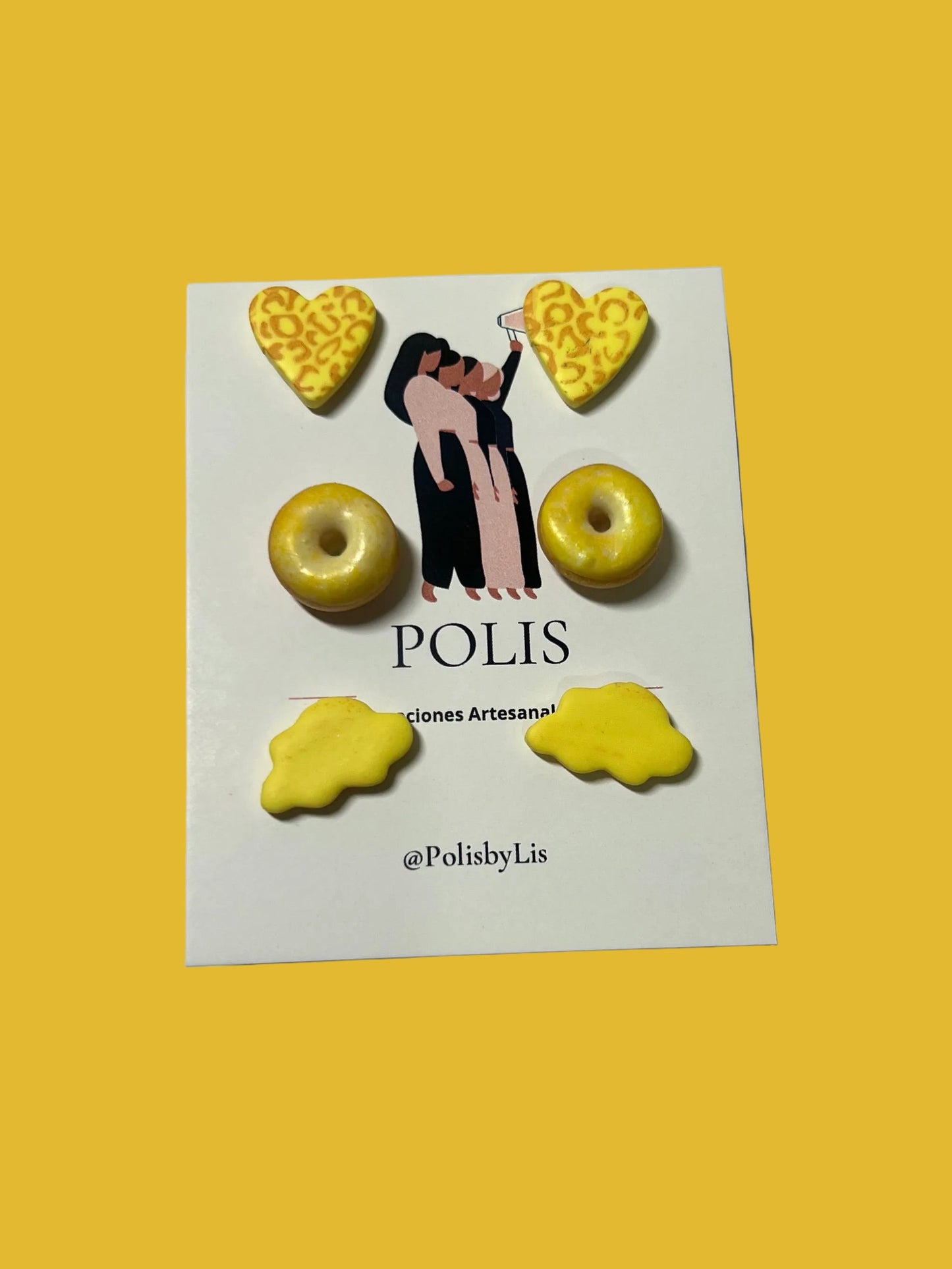 Set de studs amarillo