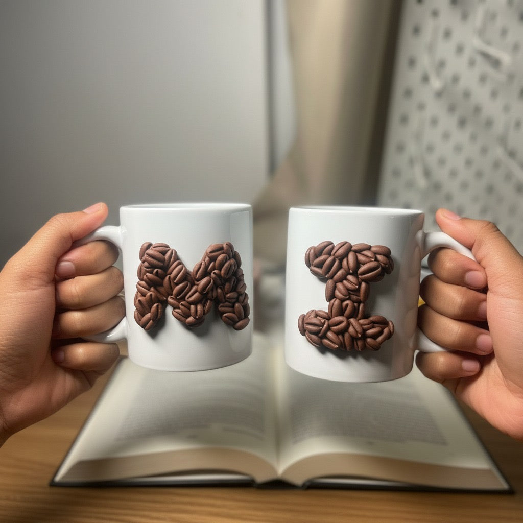 Coffee lover letter mug