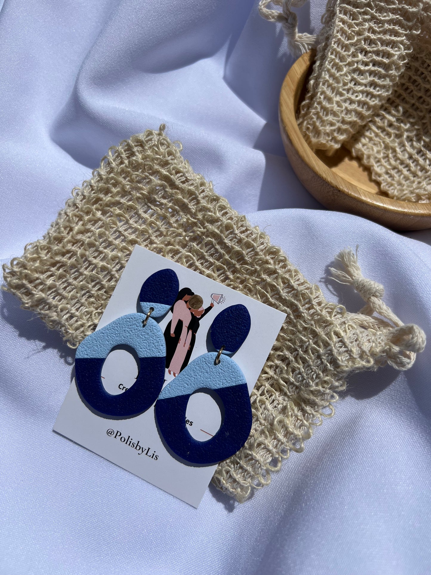 Pronóstico azul earrings