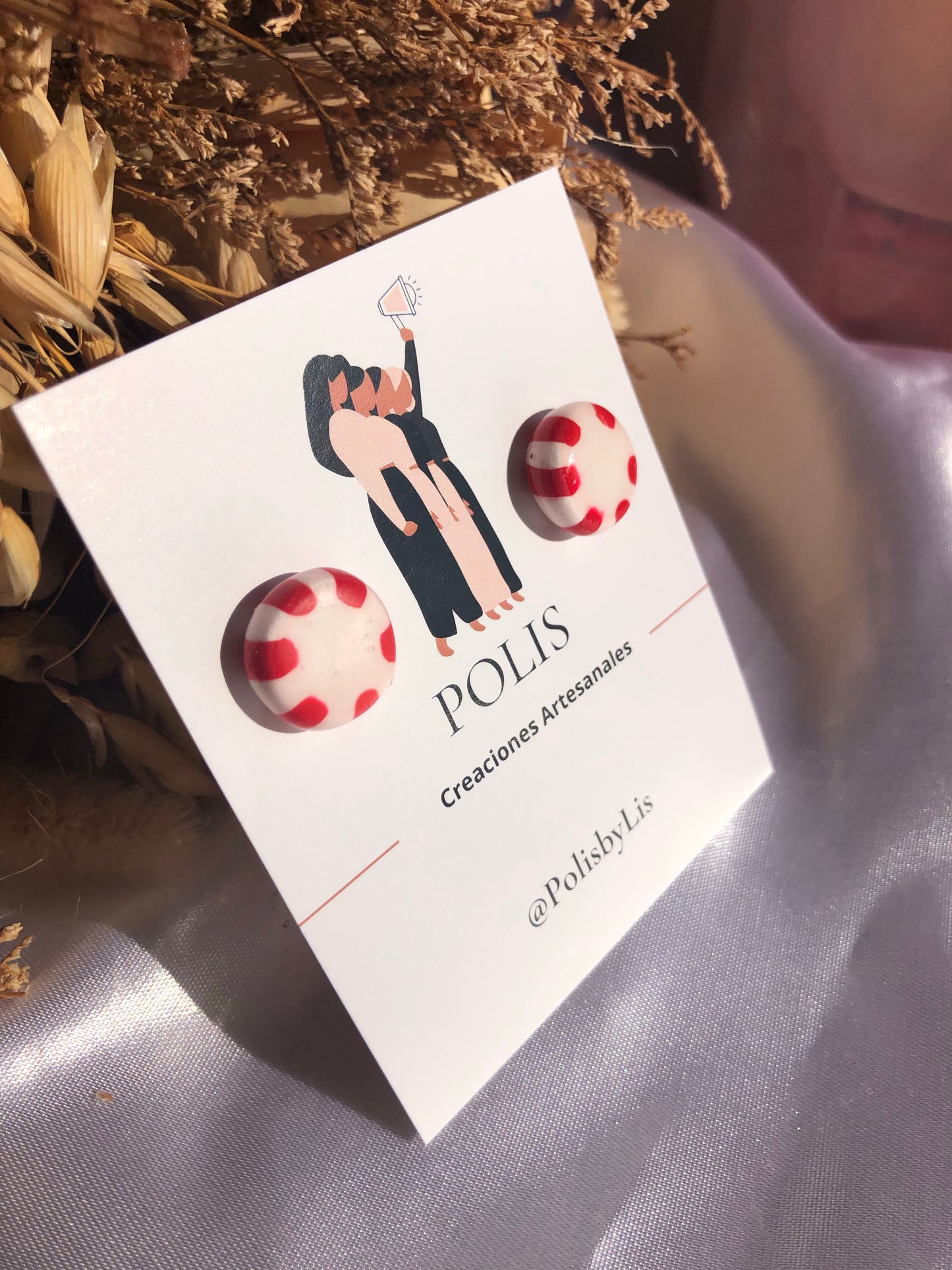 Menta roja studs