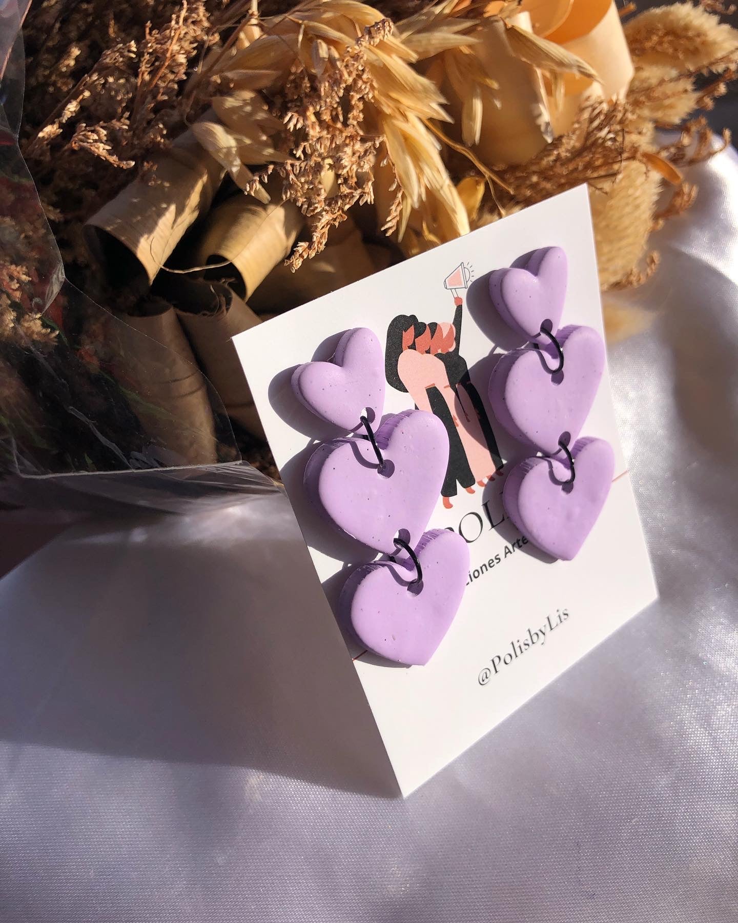 Amor violeta earrings