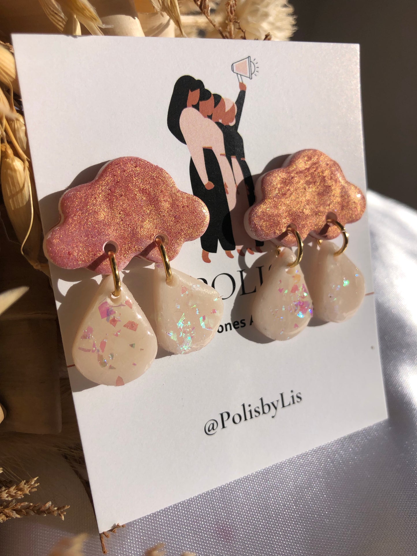 Pink Rain Earrings