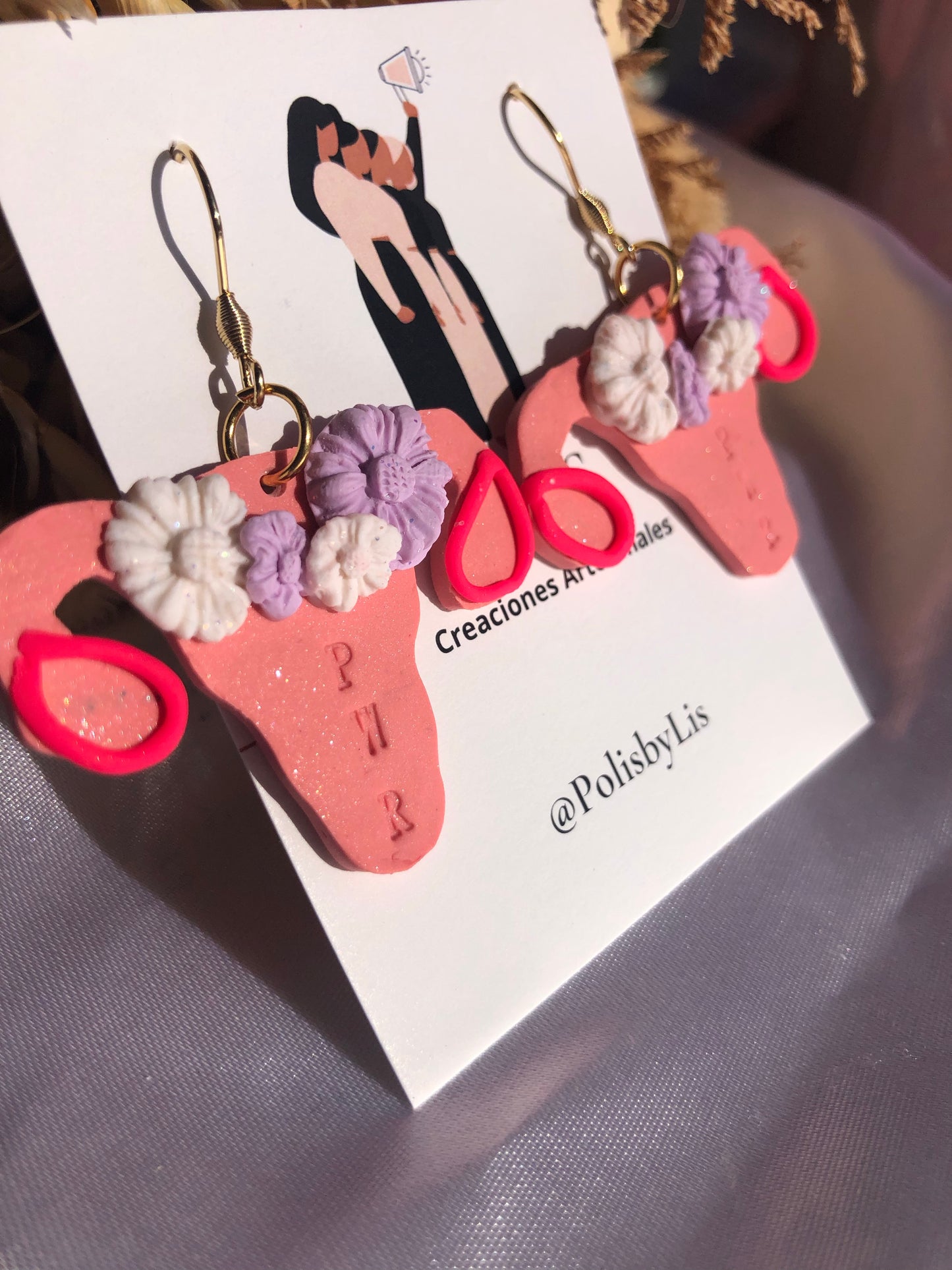 Uterus power earrings