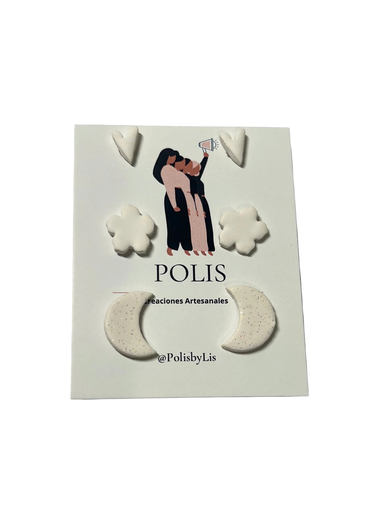 Set de studs blanco