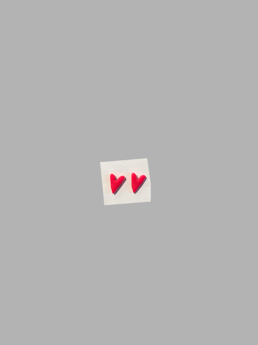 Corazoncito rosa Studs