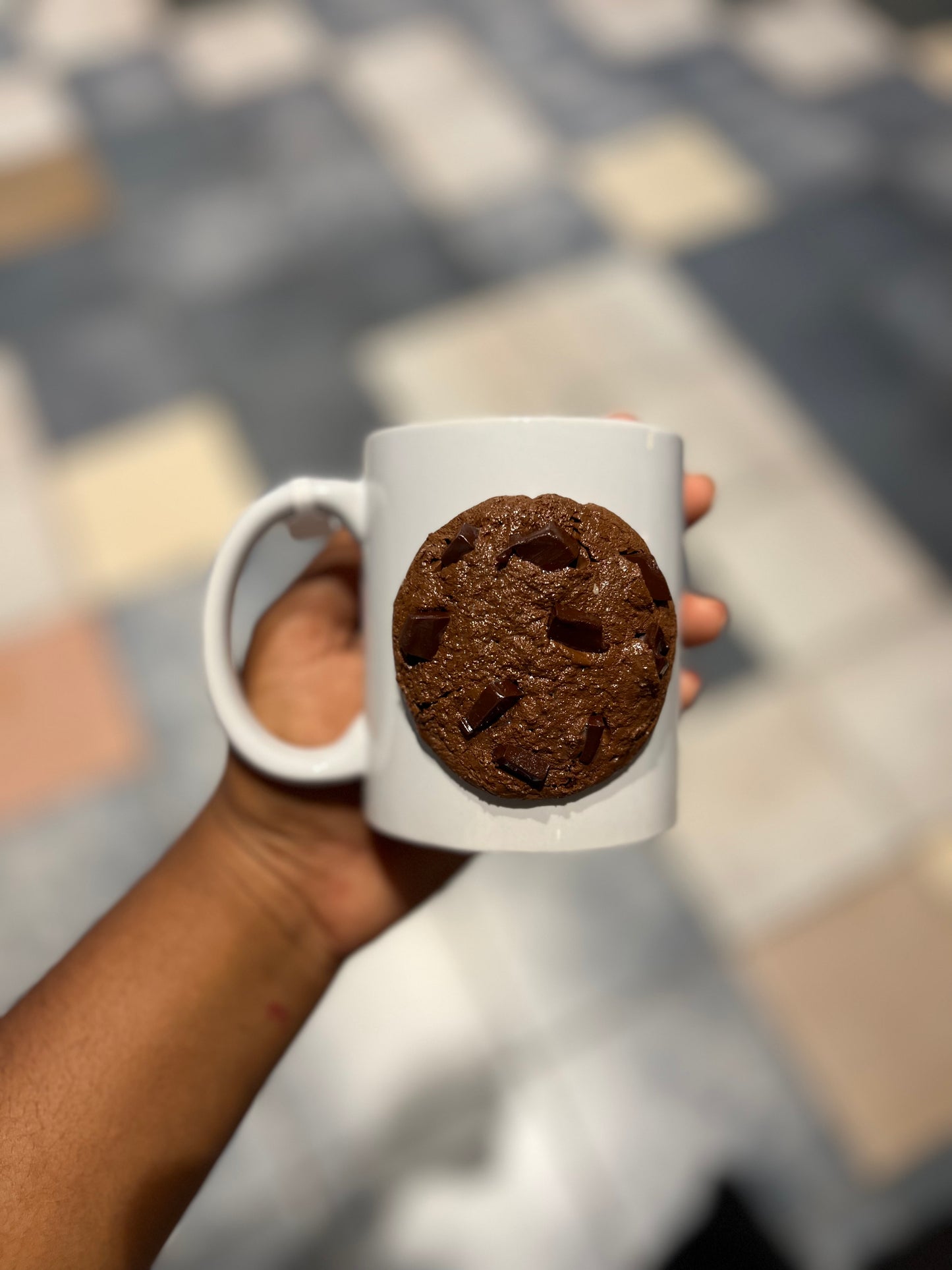Chocolate cookie mug