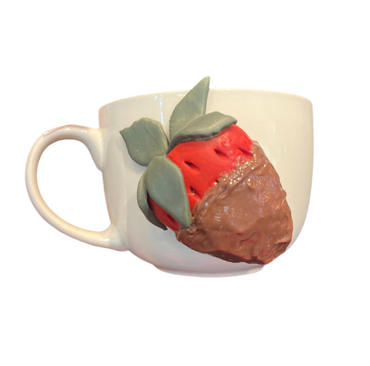 Fresa con chocolate mug