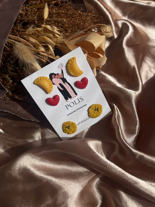 Set de studs “fritura love”