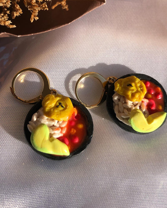 Arroz con habichuelas earrings