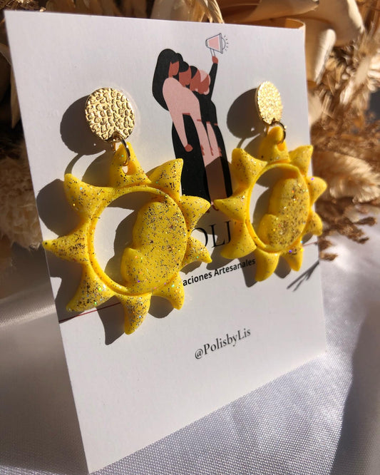 Sun earrings