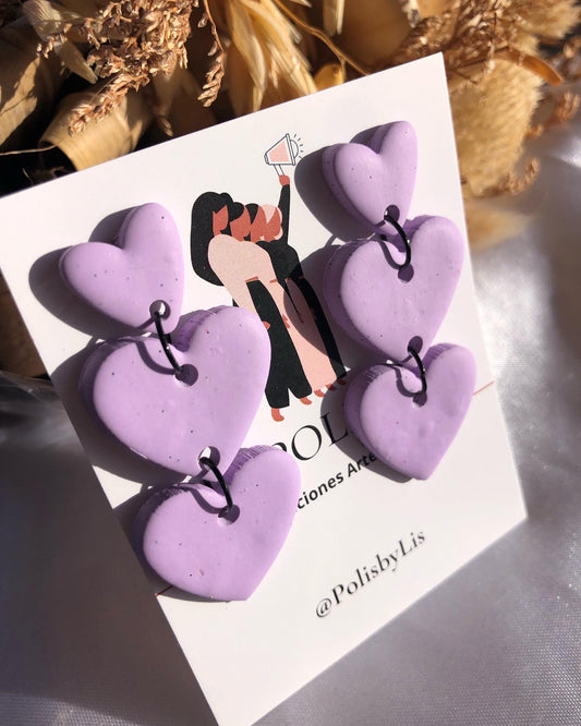 Amor violeta earrings