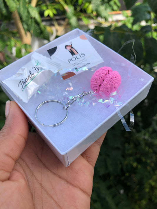 Brain keychain 💓
