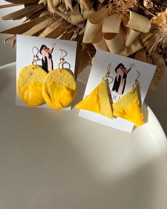 Nachos cheese earrings